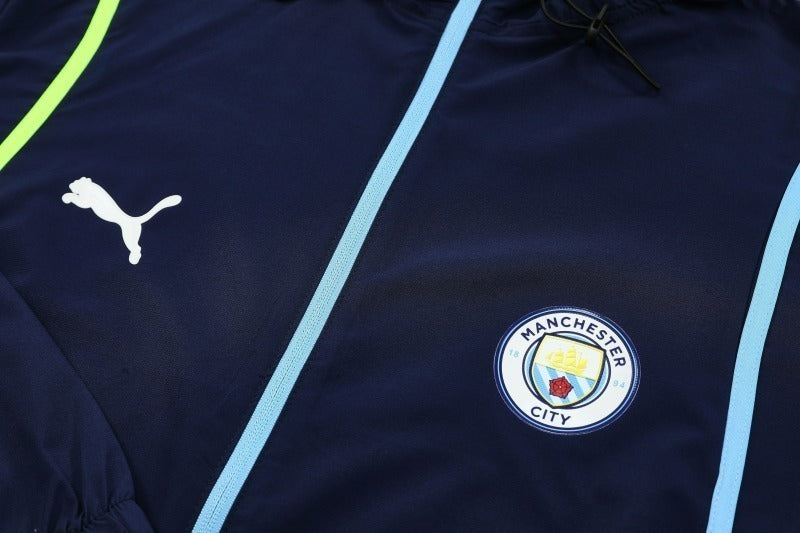 Manchester City 2025/26 Dark Blue Windbreaker suit S-2XL