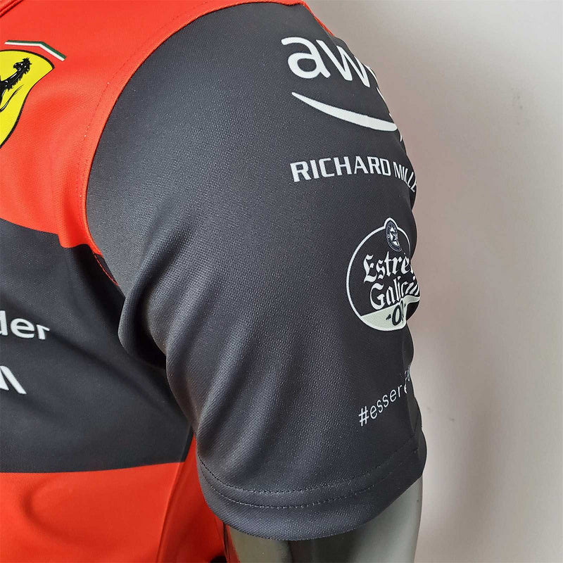 New F1 Formula One; Ferrari racing suit polo red