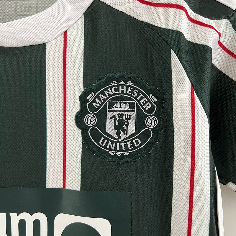 23-24 Manchester United away kid kit sizs 16-28