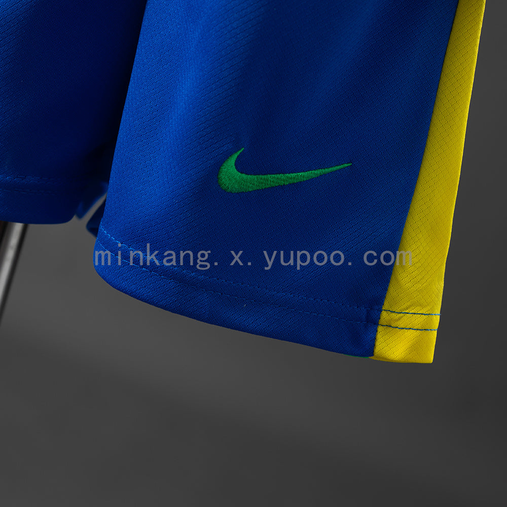 Brazil 2025 Home Kids Kit Jersey SIZE:16-28