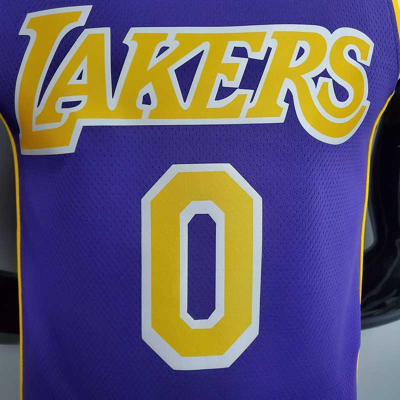 New Lakers Jordan KUZMA #0 theme purple round neck