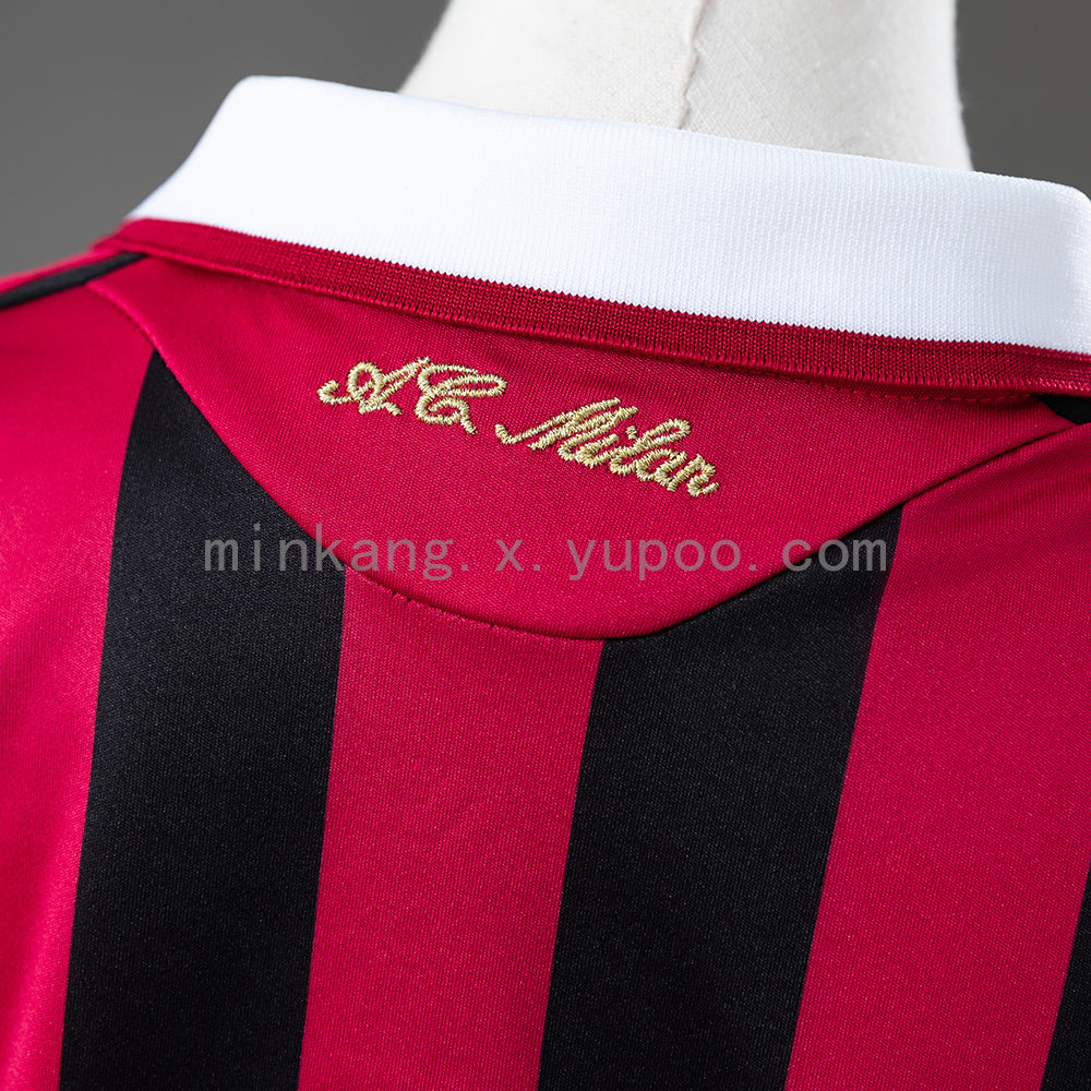 AC Milan 09/10 Home Retro Long Sleeve Kids Kit Jersey SIZE 16-28