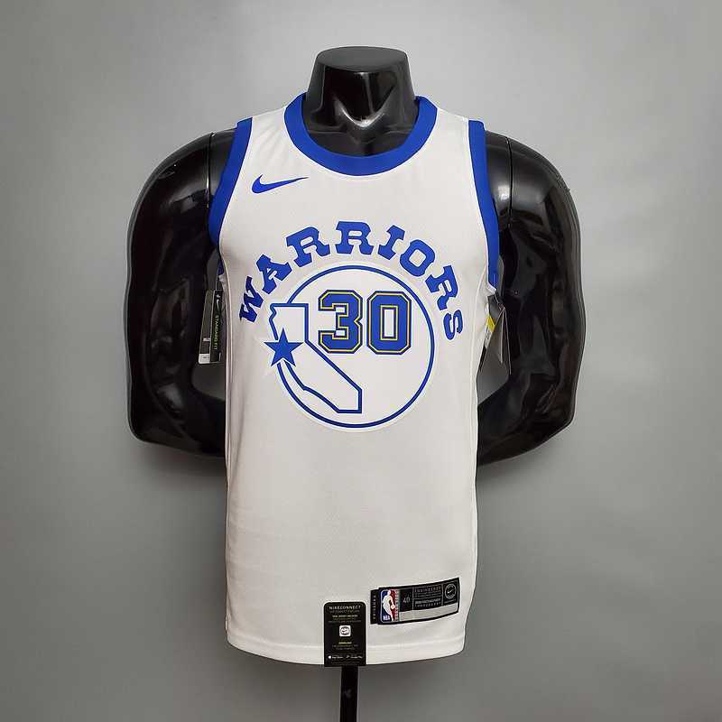 Retro version CURRY#30 Golden State Warriors white