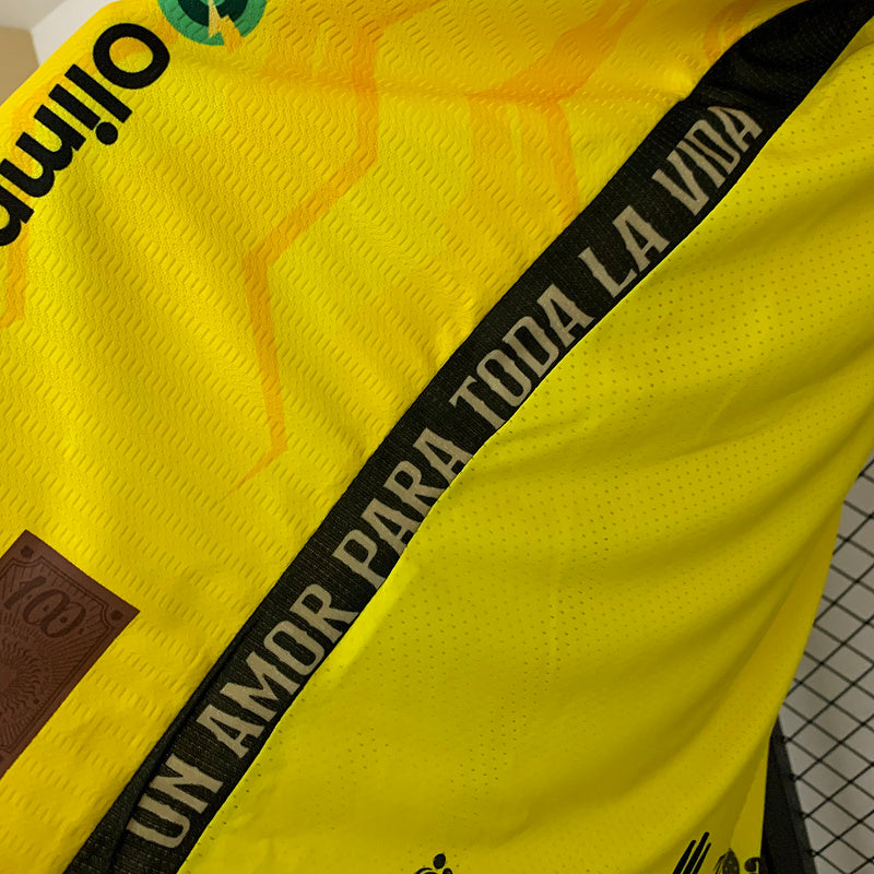 Barcelona 100TH yellow retro jersey