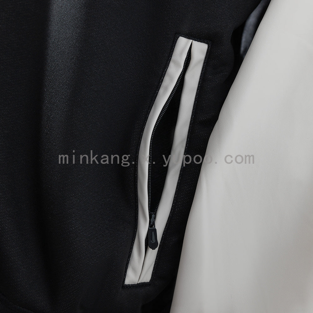 M-U Jacket - White &amp; Black S-XXL