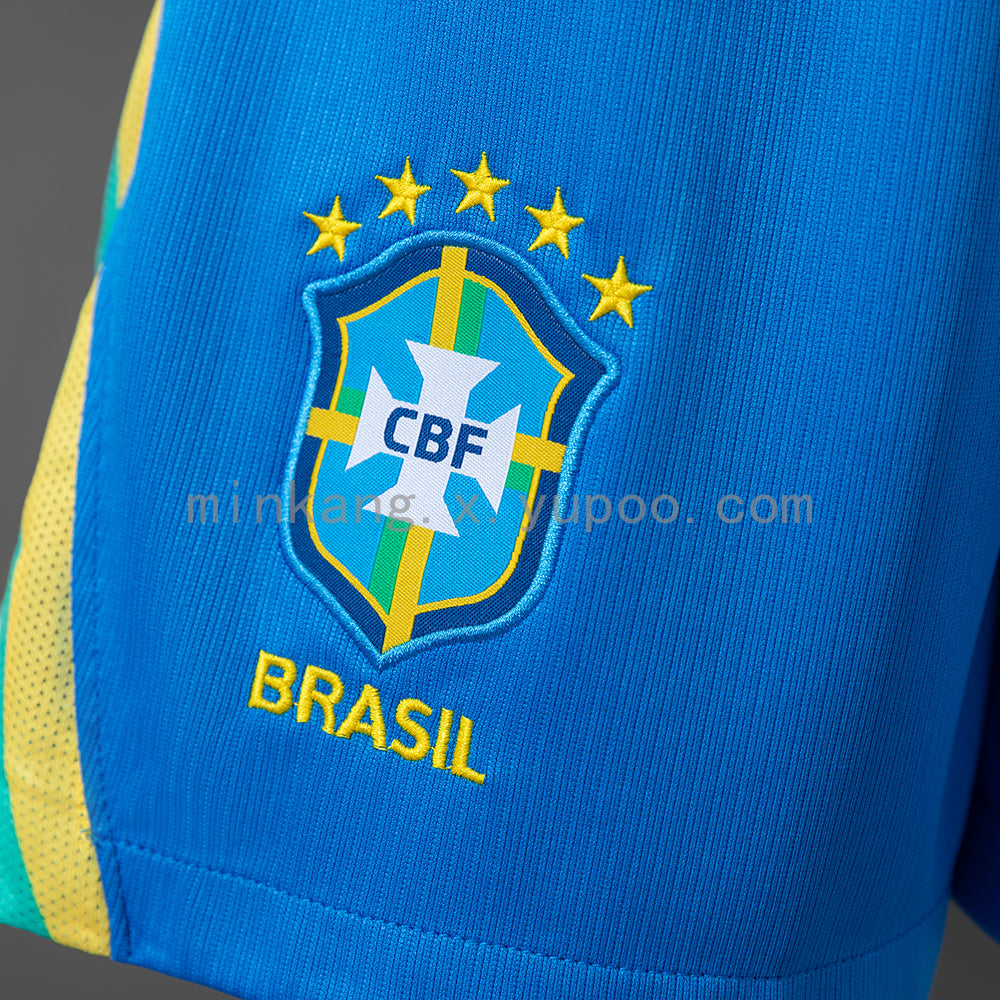 Pantalon Corto de Futbol #Brazil 2026 Home Shorts S-XXL — Minkang
