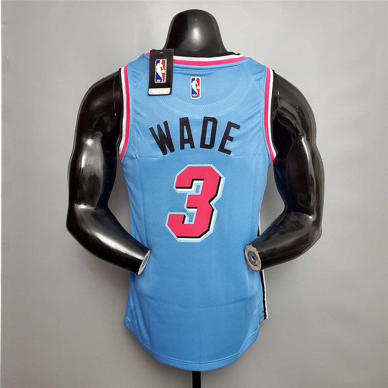 WADE #3 Miami Heat V-neck blue