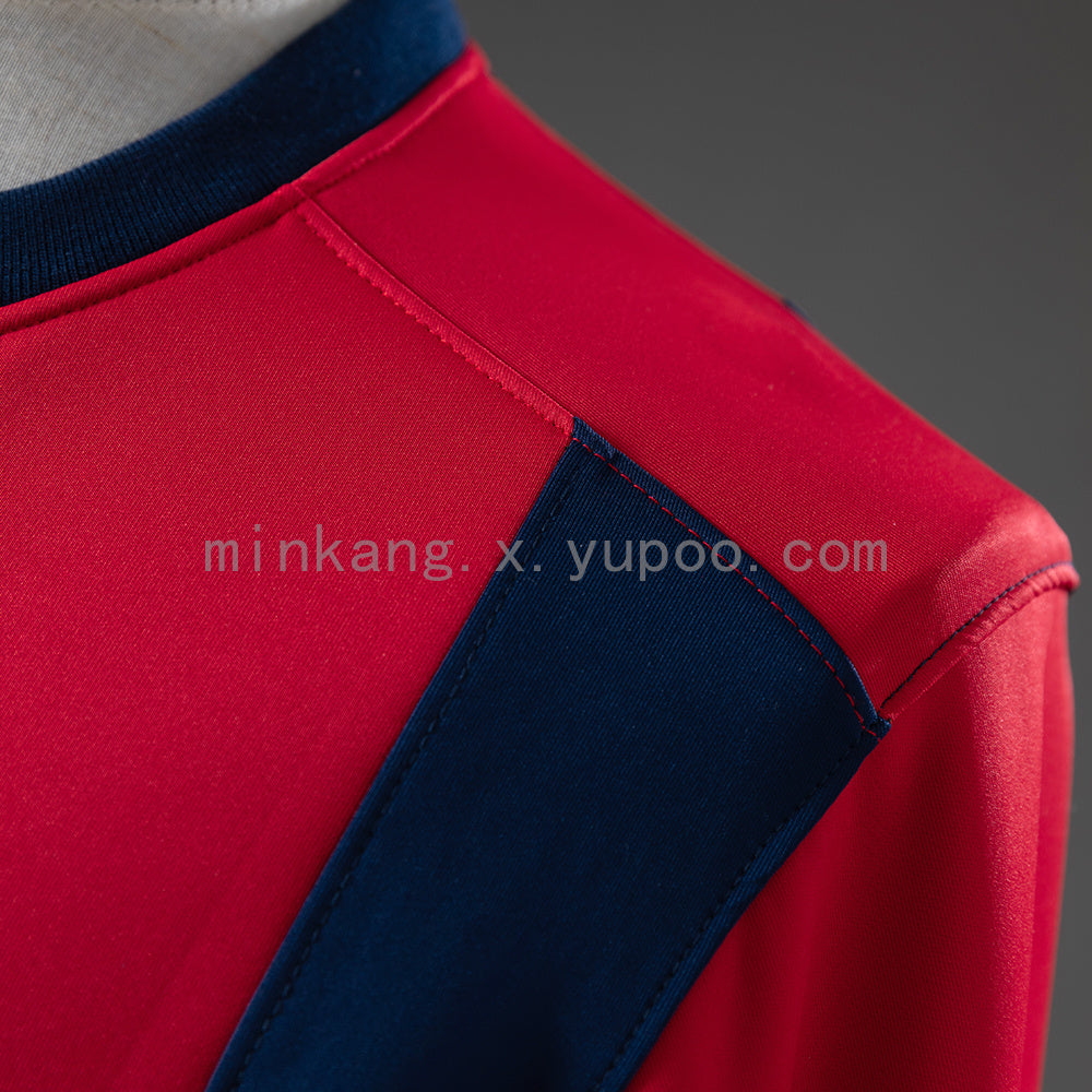 Barcelona Long-sleeved Sweatshirt - Red &amp; Blue M-3XL