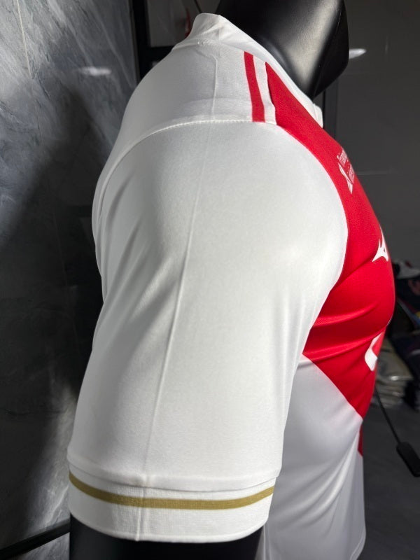 25-26 Monaco home with sponsor player version soccer jersey with sponsor size S-2XL
