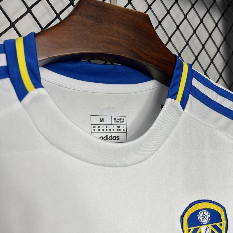 24-25 Leeds home soccer jersey