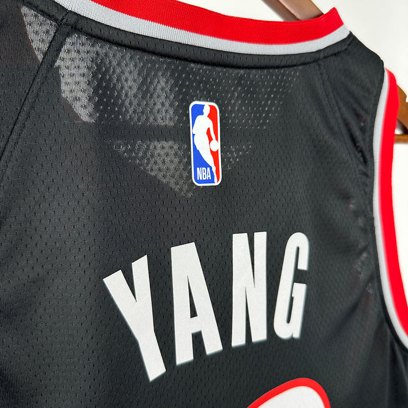 Portland Trail Blazers Black No. 16 YANG