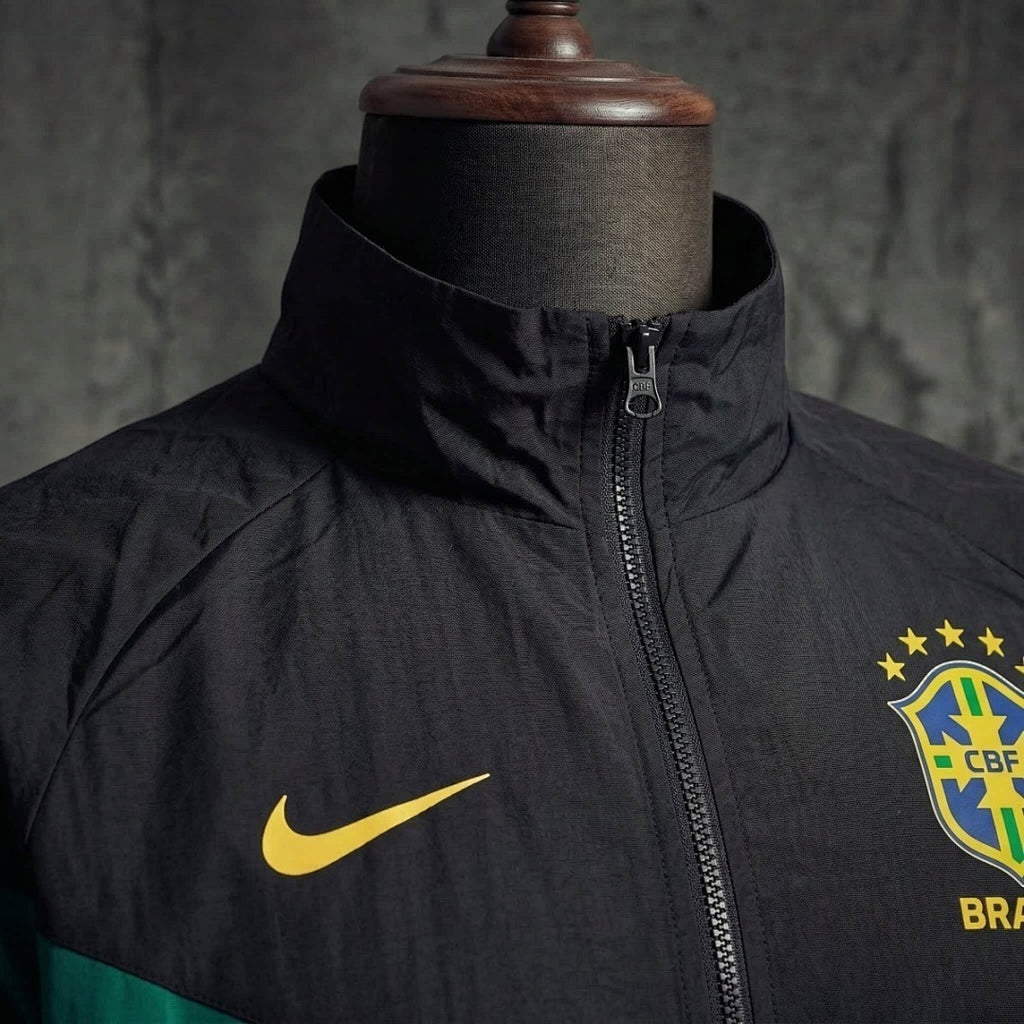 2026 Brazil Black Windbreaker S-3XL