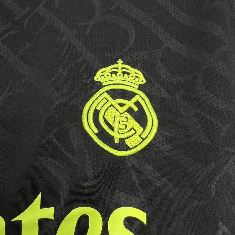 24-25 Real Madrid X BLACK AND NEON UNIQUE Jersey S-XXL