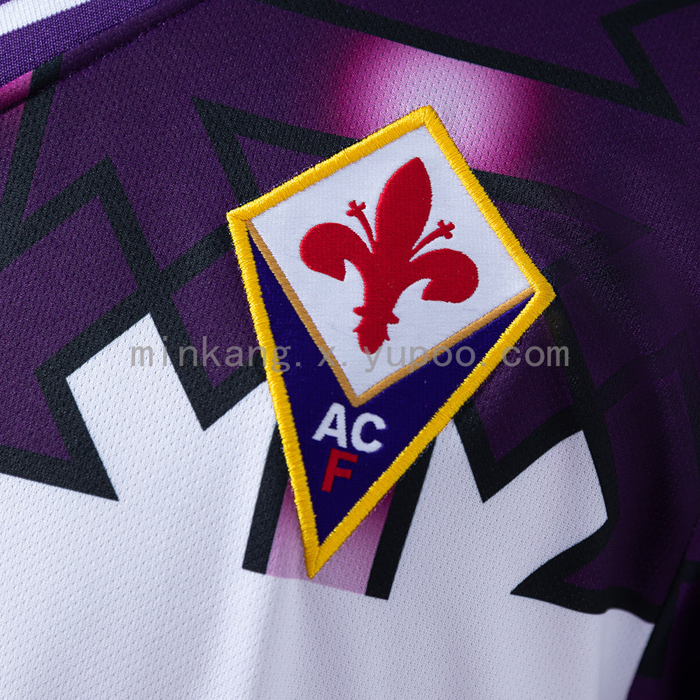 Fiorentina 92/93 Away Long Sleeve Retro Jersey S-XXL