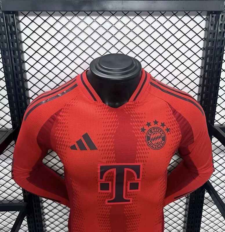24-25 bayern home long sleeve player version jersey