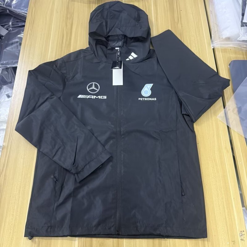 Mercedes 2025/26 Black Windbreaker