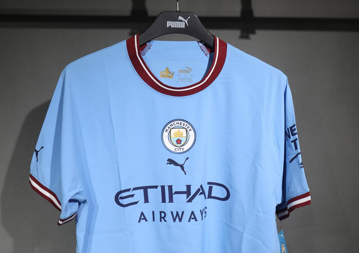 MAN CITY 22-23 Version autentica/jugador — Club Retro