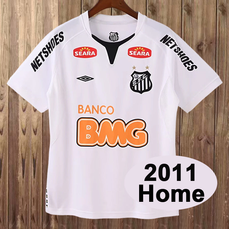 2011 Santos Home retro soccer jersey