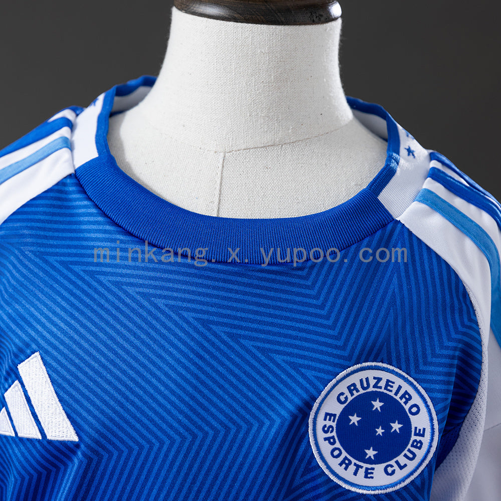 Cruzeiro 25/26 Home kids kit Jersey SIZE 16-28