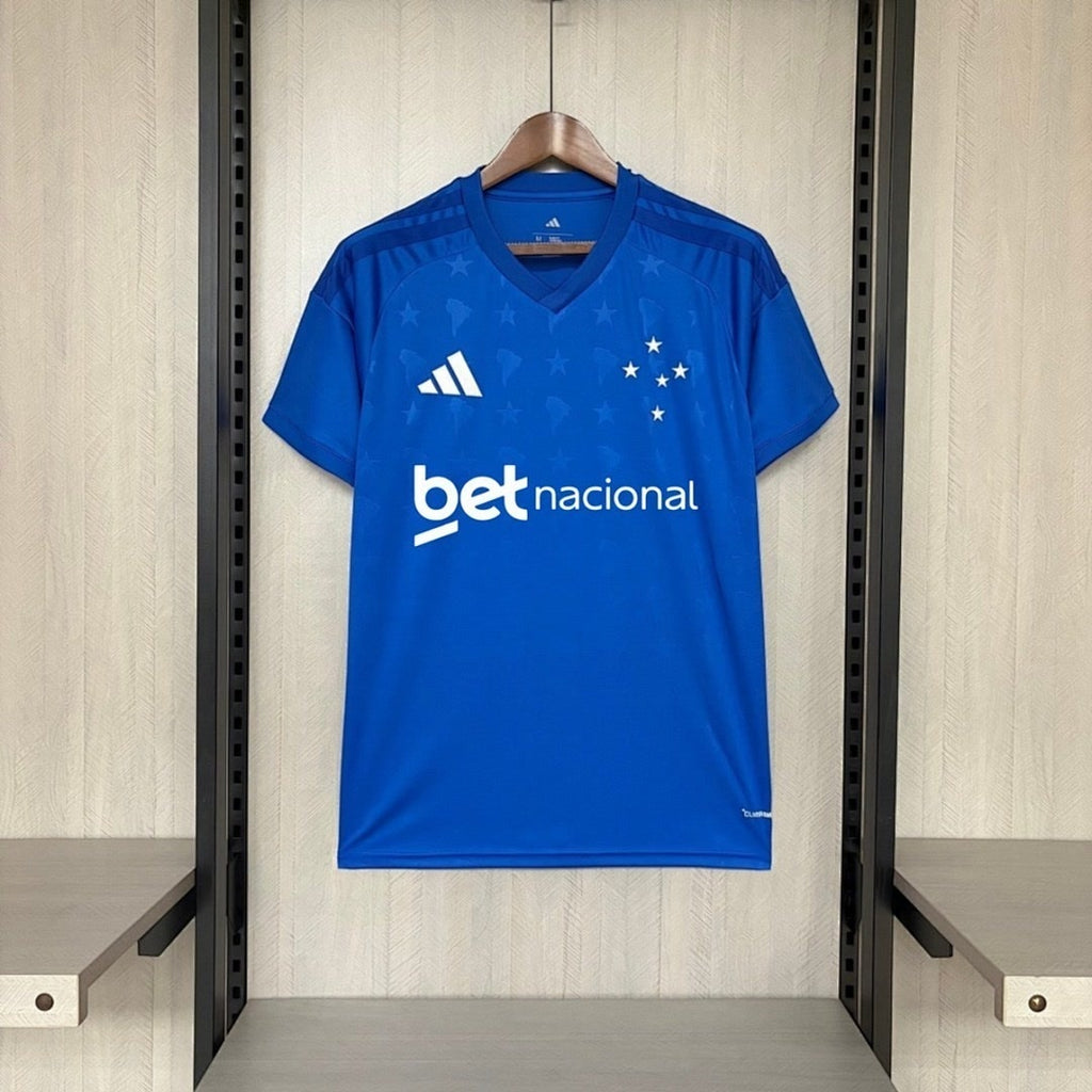 Mens Cruzeiro 2026/27 Home Jersey With All Sponsors S-4XL