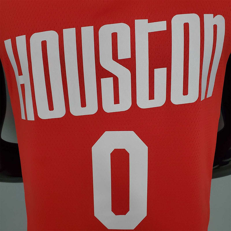 WESTBROOK#0 Rockets Retro Red