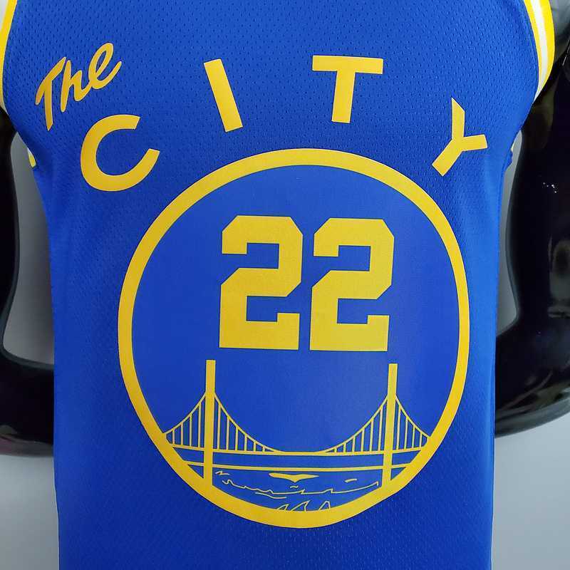 Tram version WIGGINS#22 Golden State Warriors blue