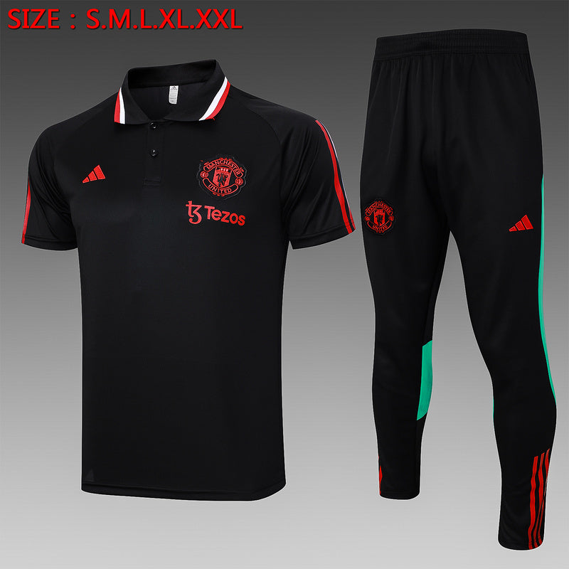 23-24 Manchester United Black POLO suit