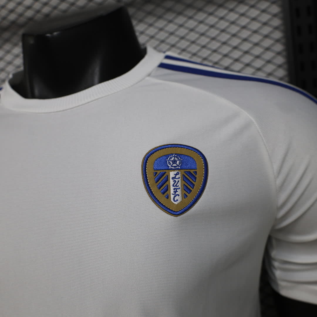 Leeds United 2025/26 White Casual Jersey Player Version