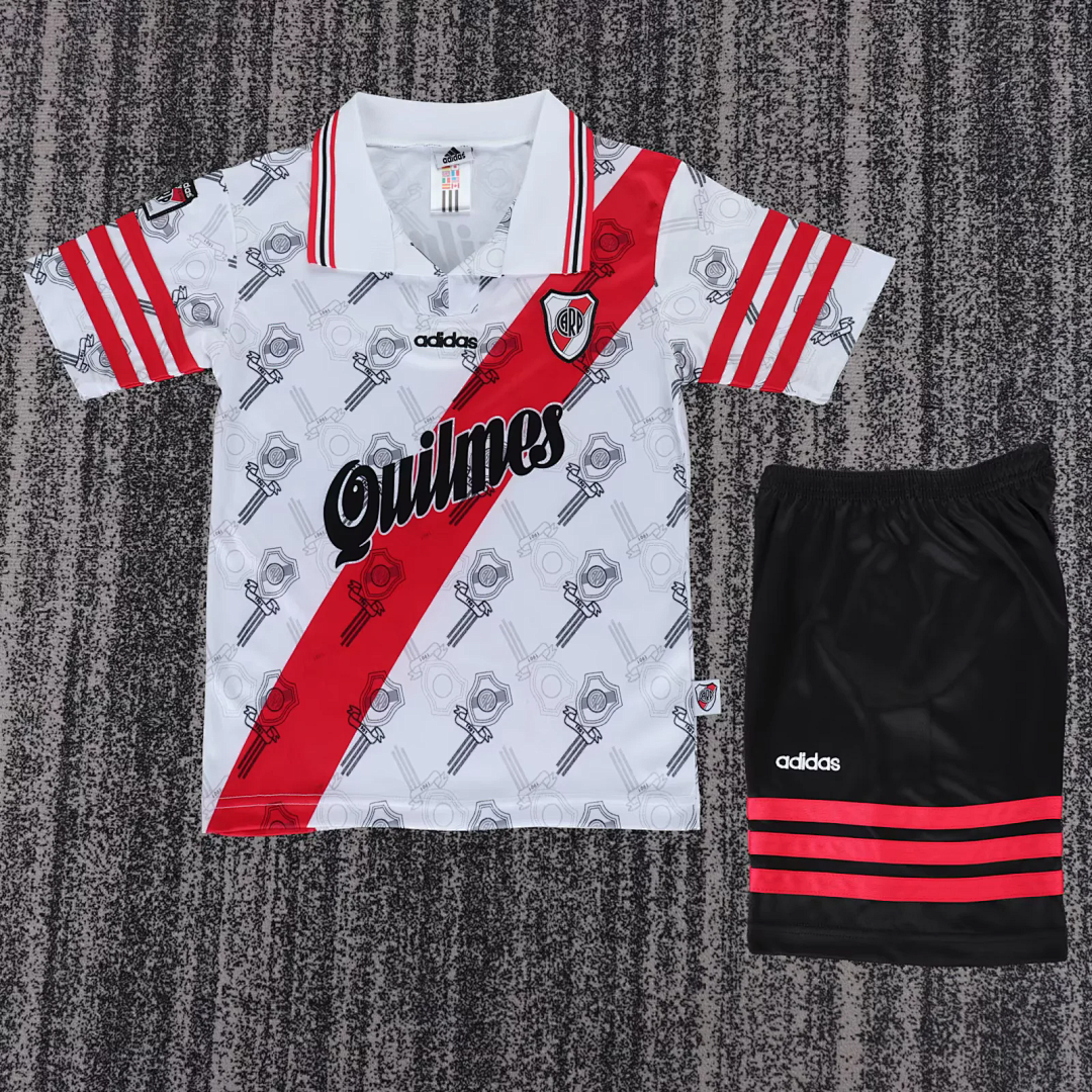 Retro 1996 River plate home kid kit jersey size 16-28
