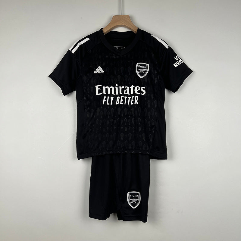 23-24 Arsenal Black goalkeeper kid kit