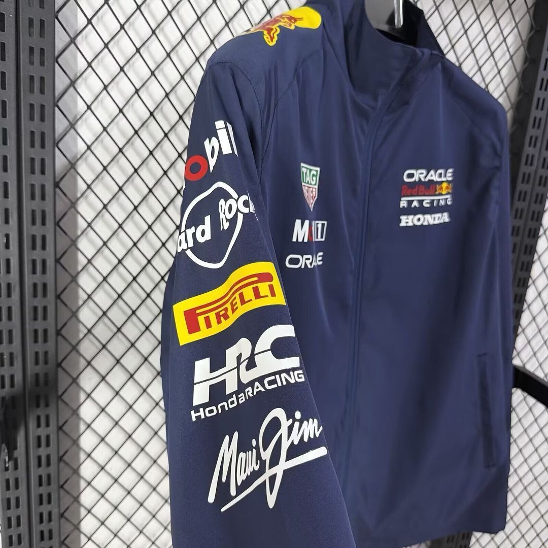 Mens Red Bull 2026 Dark Blue Windbreaker S-2XL