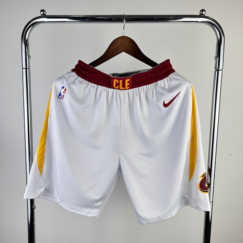 Cavaliers home white NBA shorts