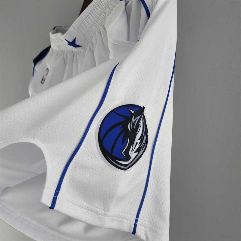 Dallas Mavericks NBA Shorts White