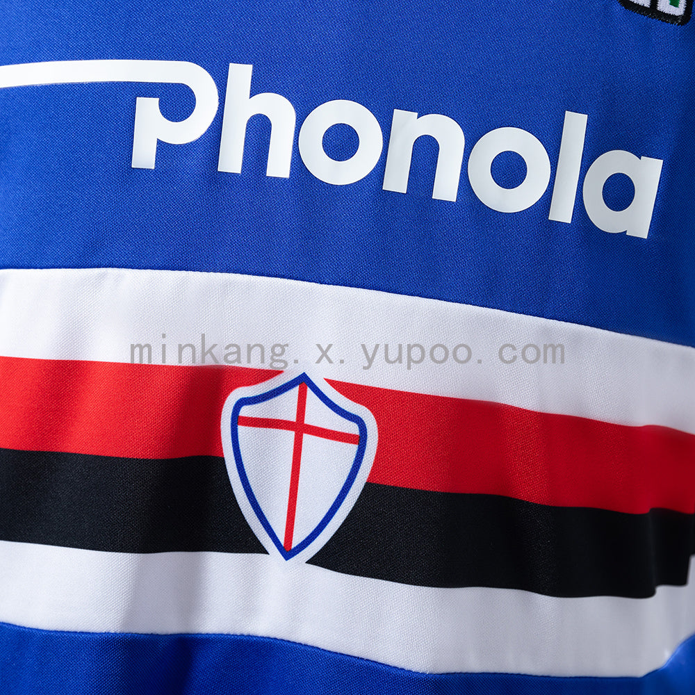 Sampdoria 84/88 Home Retro Jersey S-XXL