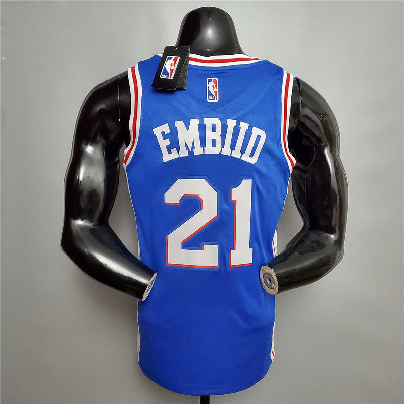Embiid #21 Detroit Pistons blue