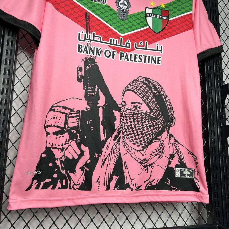 24-25 CD Palestino Pink Graffiti Jersey S-XXXXL