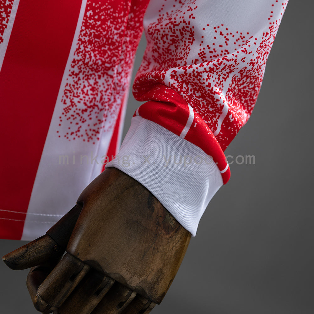 AS Cannes 91/92 Home Long-Sleeve Retro Jersey S-XXL