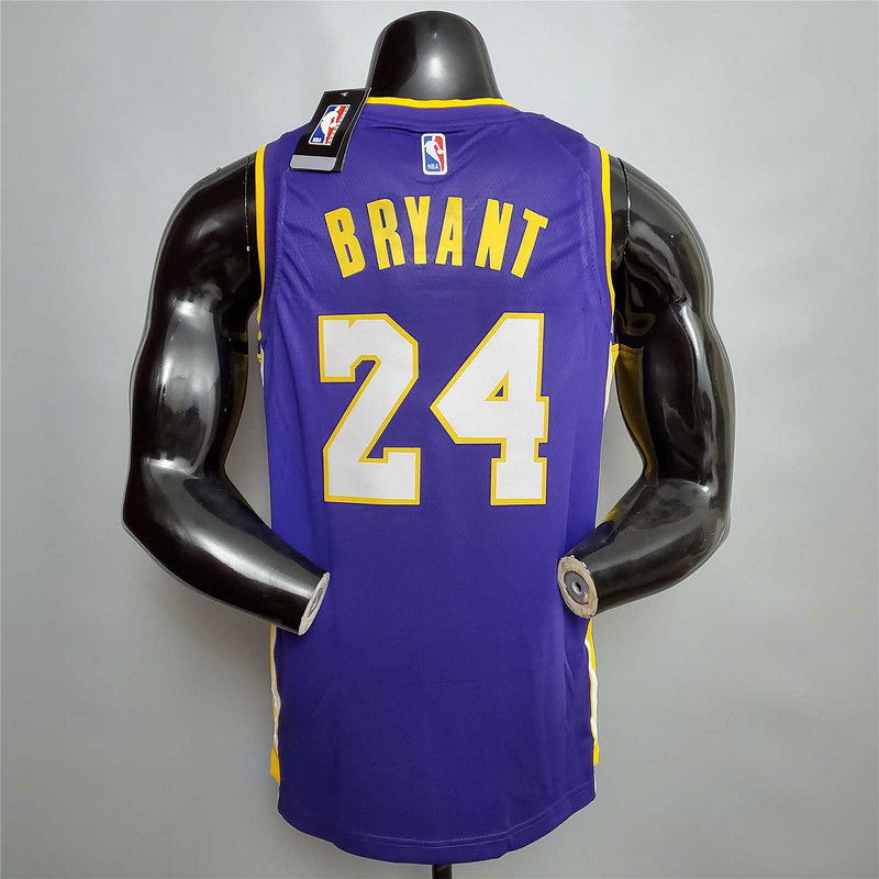 Bryant #24 Lakers purple yellow