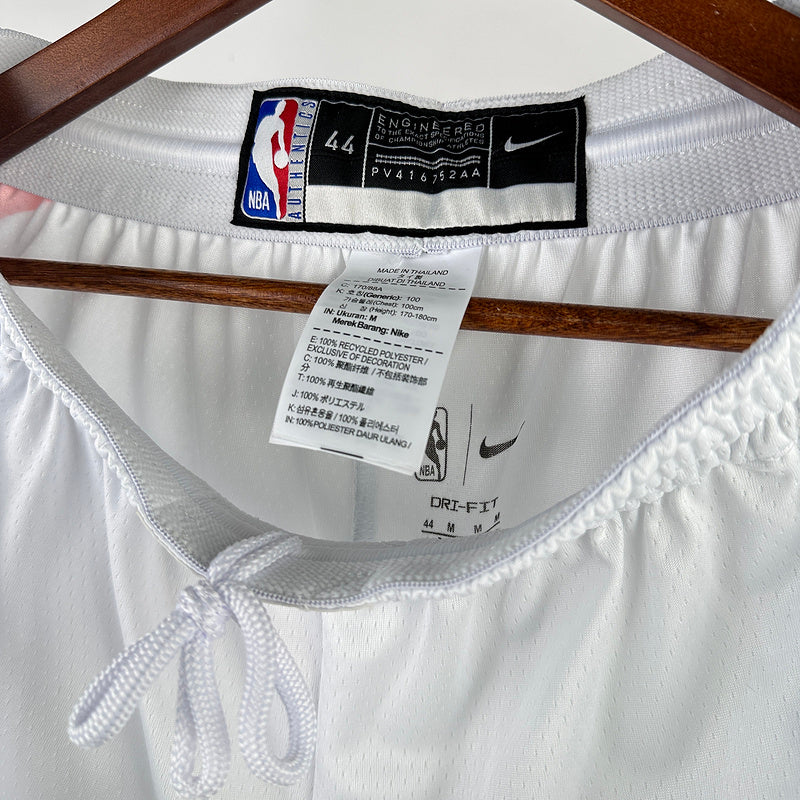 Suns home white NBA shorts