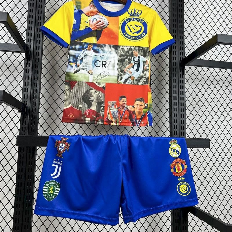 Cristiano Ronaldo 2025/26 all club mix Kids Kit