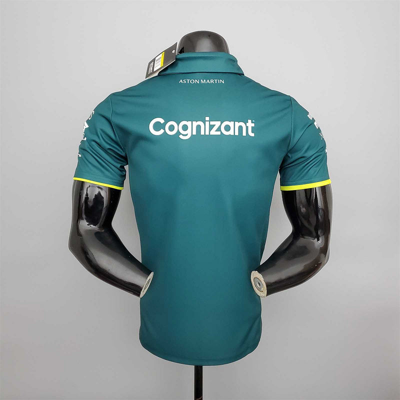 FI Formula One stadium service Aston Martin polo