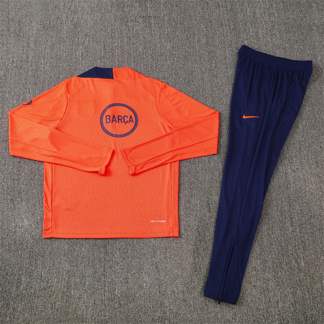 Barcelona Orange 2025/26 training shirt half zip