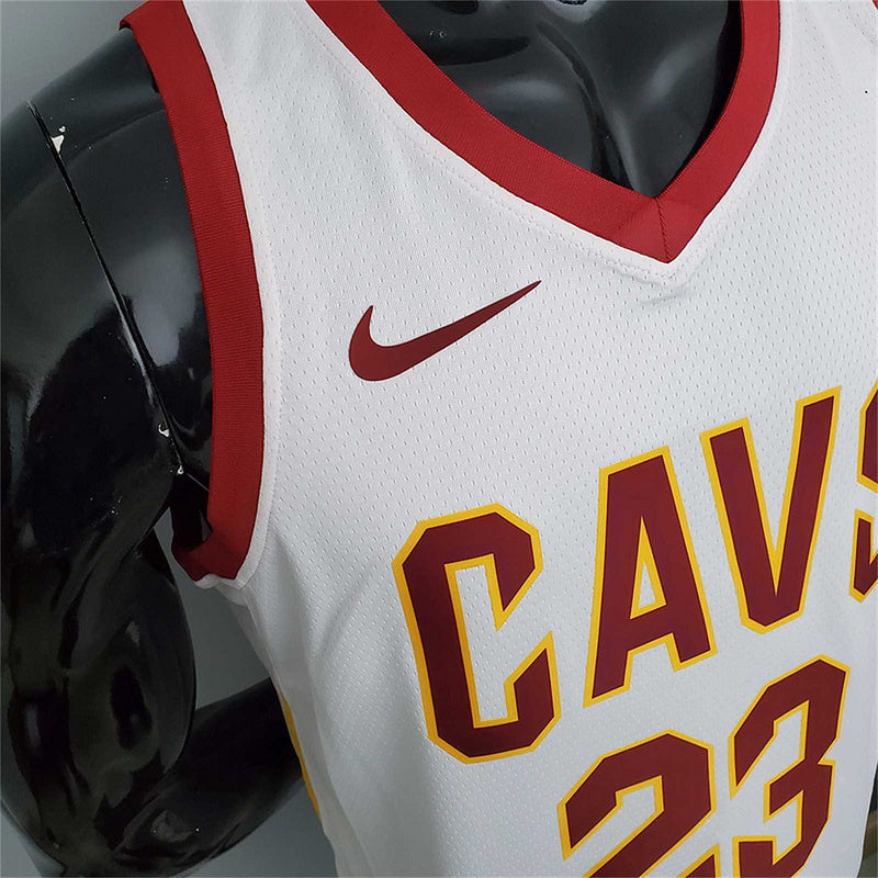 Cavaliers James #23 White