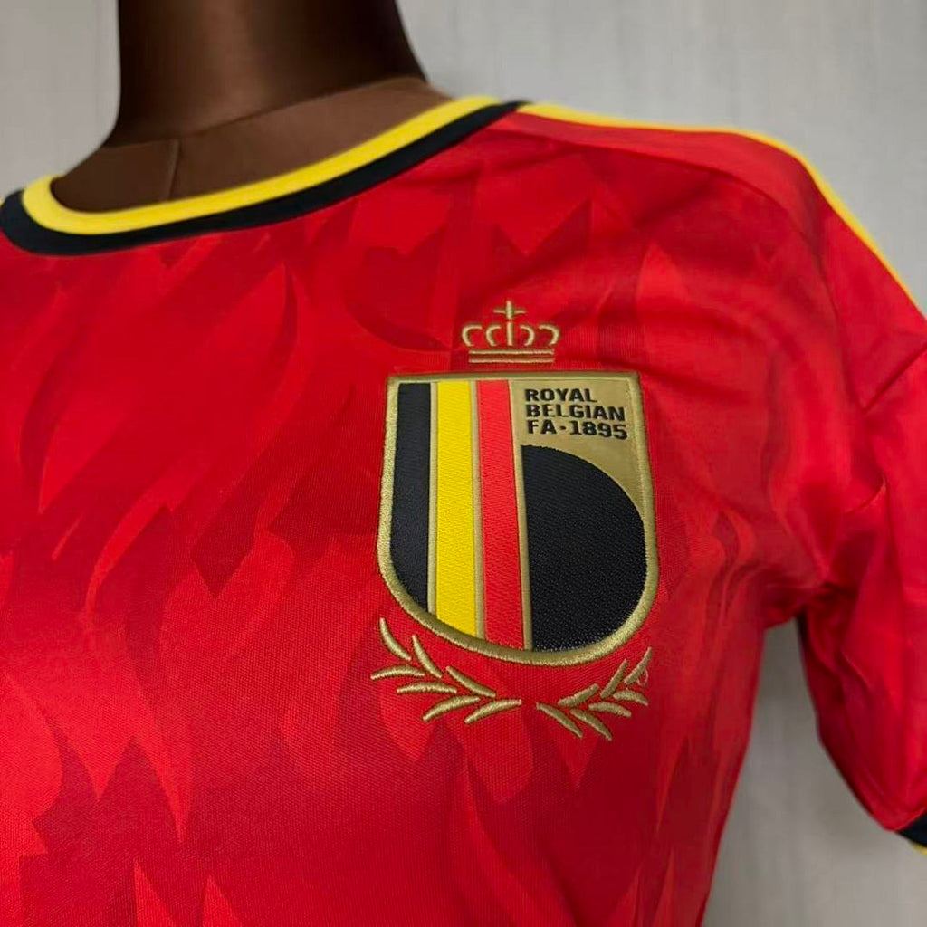 Woman Belgium 2025-26 Home soccer jersey size S-2XL