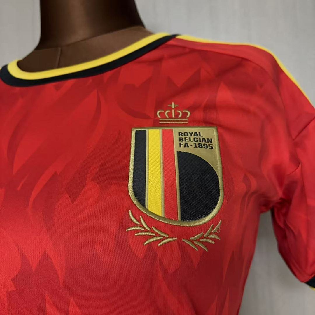 Woman Belgium 2025-26 Home soccer jersey size S-2XL