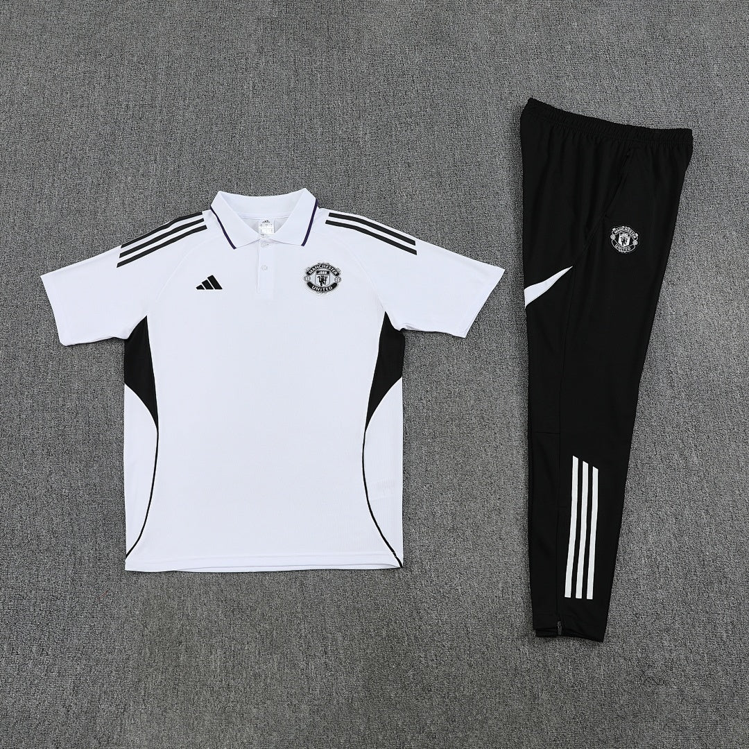 Manchester United 2025/26 White POLO Suit