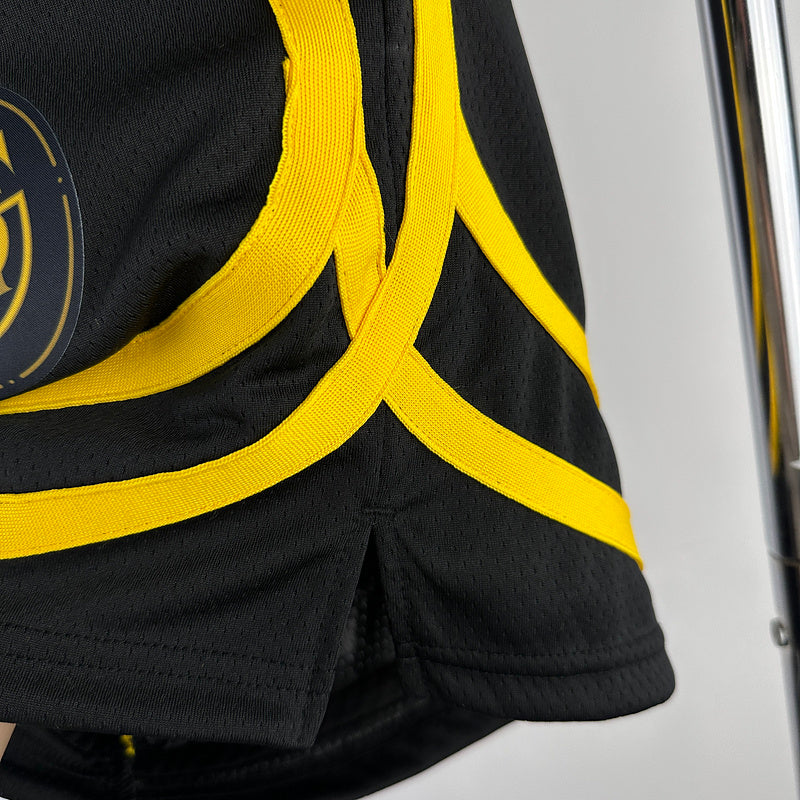 Warriors black city edition NBA shorts