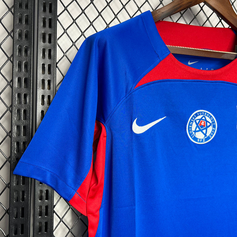 24-25 Slovakia home soccer jersey
