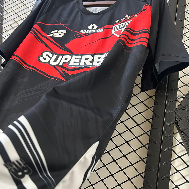 25-26 Sao Paulo red and black training jersey