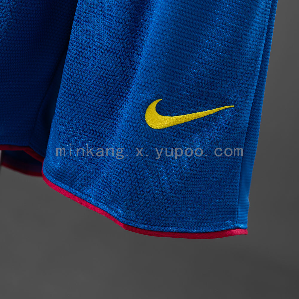 Barcelona 07/08 Home Retro Kids Kit Jersey Size 16-28